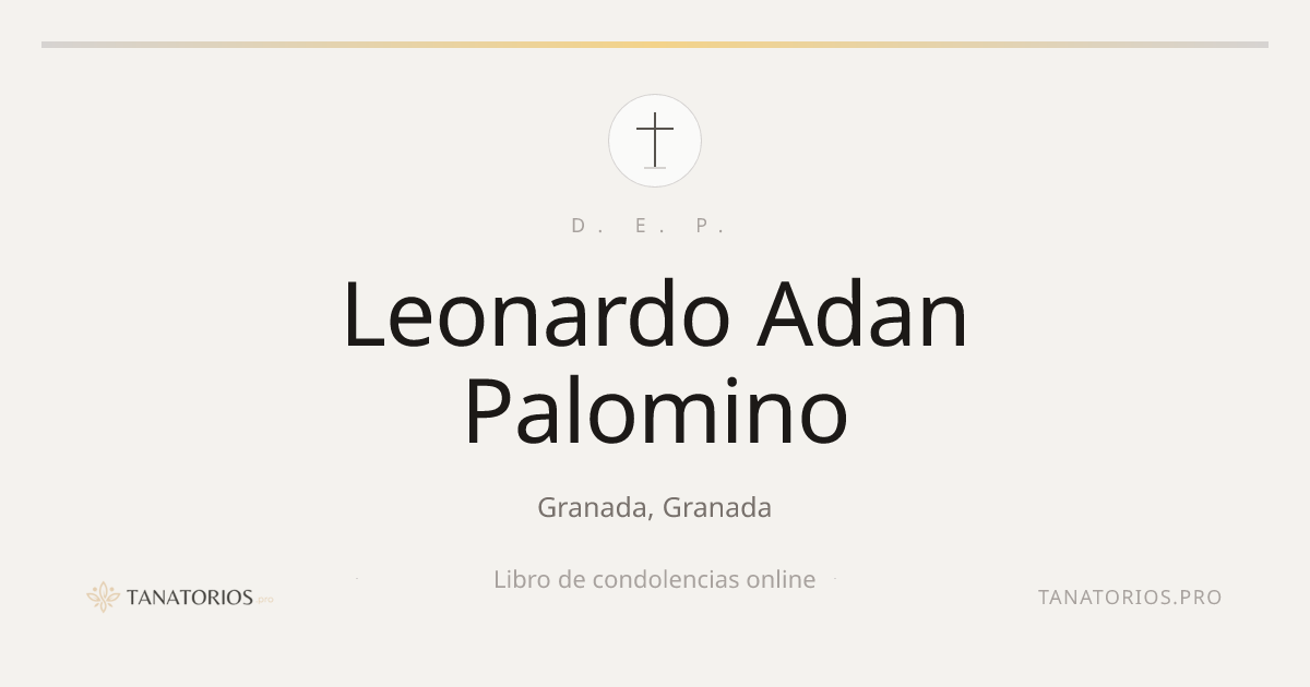 Memorial de Leonardo Adan Palomino