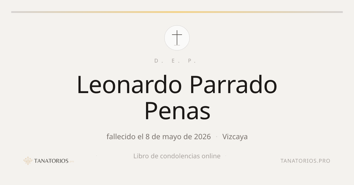 Memorial de Leonardo Parrado Penas