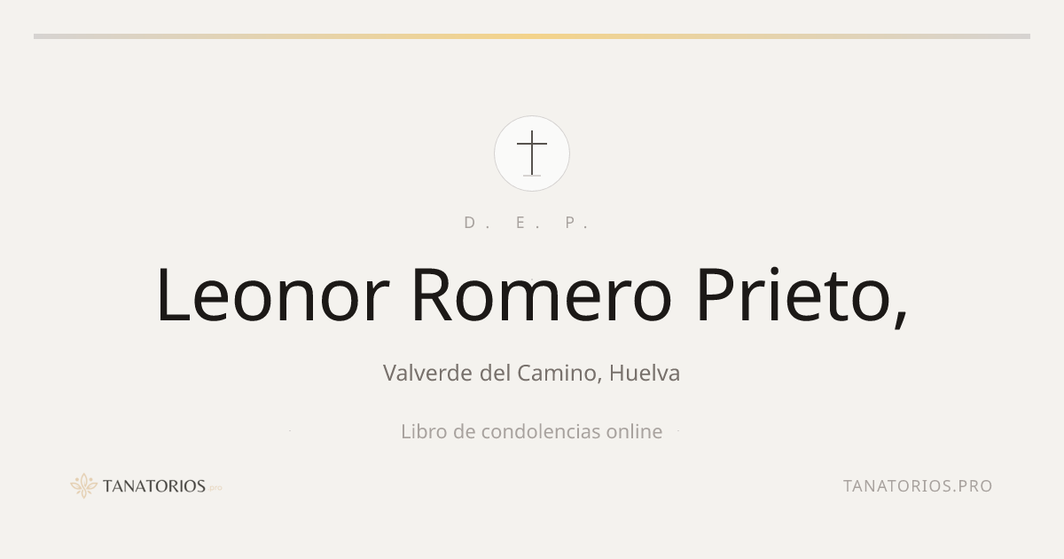 Memorial de Leonor Romero Prieto,