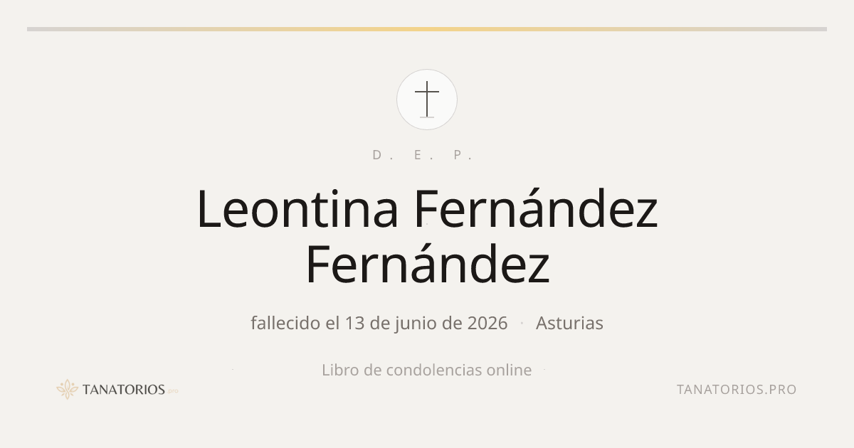 Memorial de Leontina Fernández Fernández
