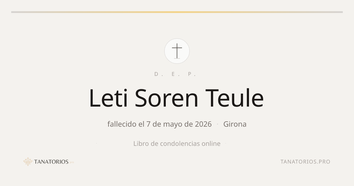 Memorial de Leti Soren Teule