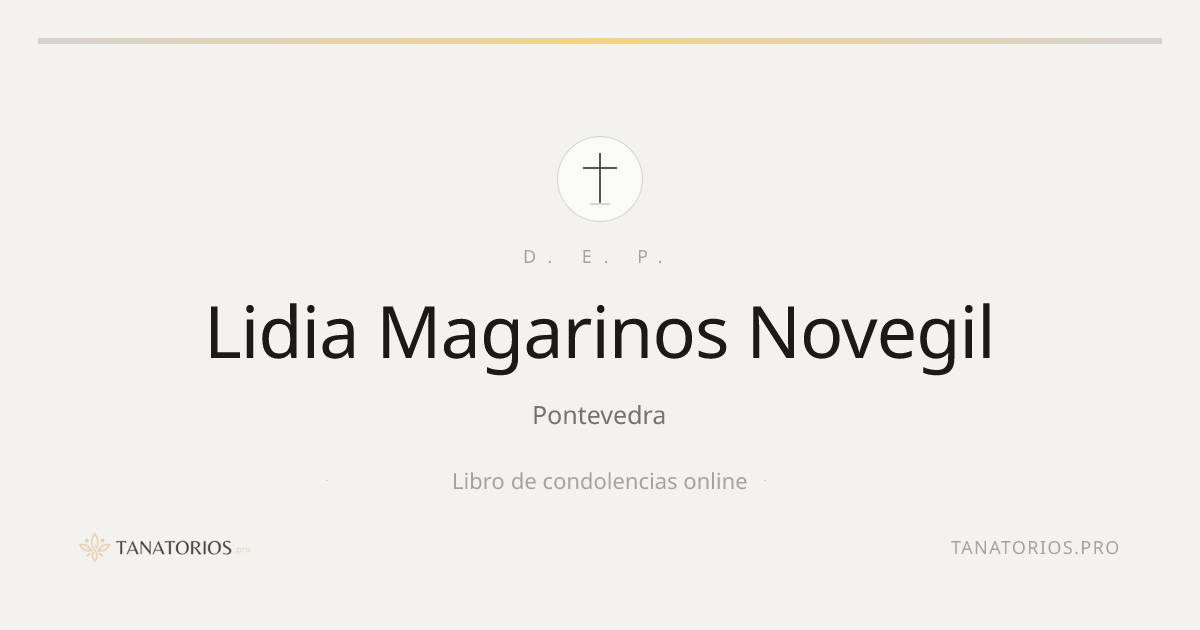 Memorial de Lidia Magarinos Novegil