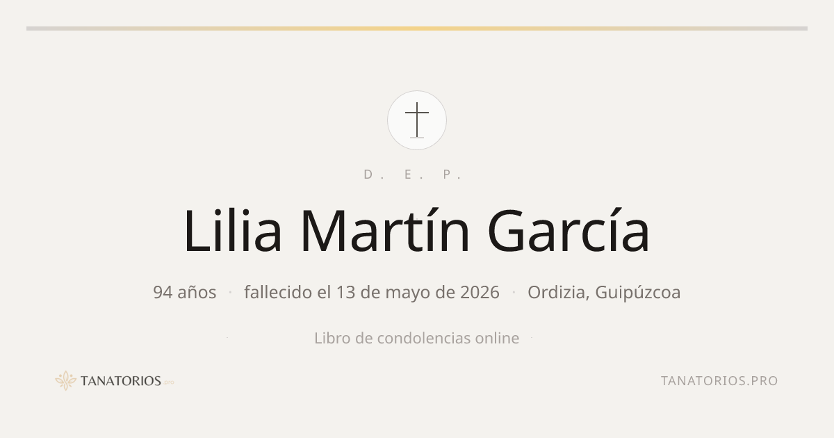 Memorial de Lilia Martín García