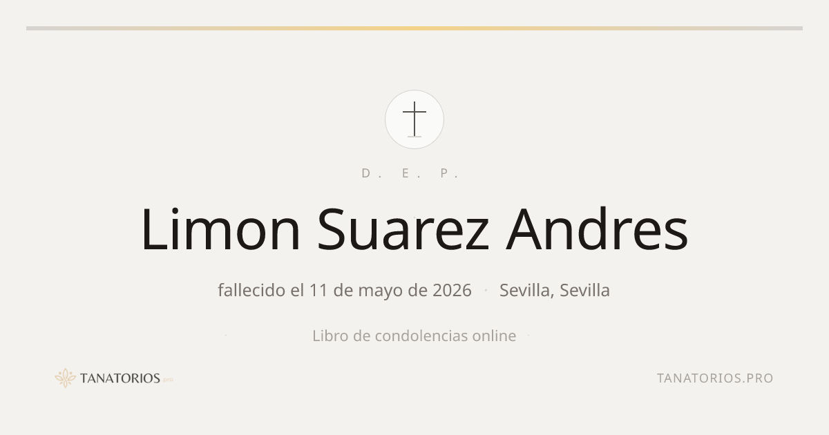 Memorial de Limon Suarez Andres