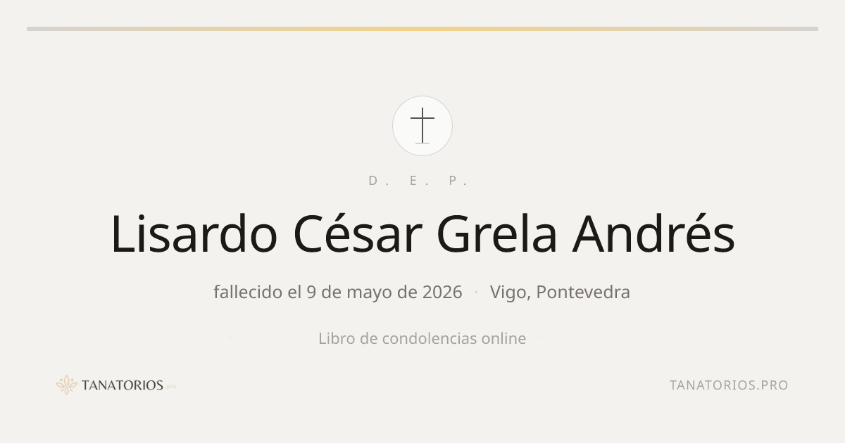 Memorial de Lisardo César Grela Andrés