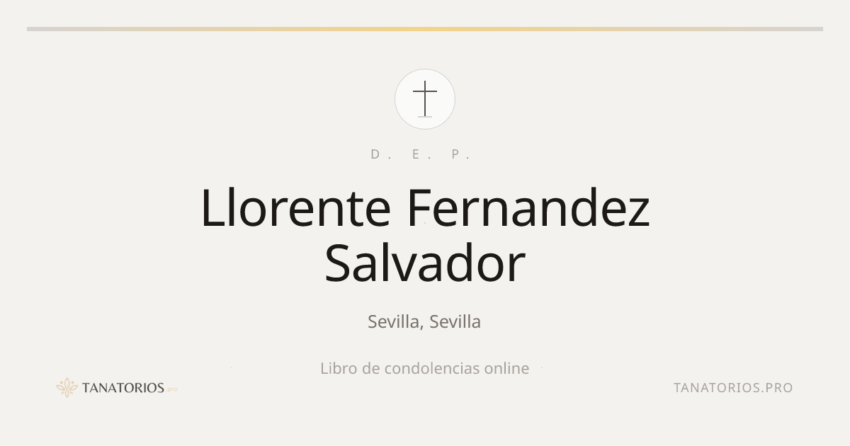 Memorial de Llorente Fernandez Salvador
