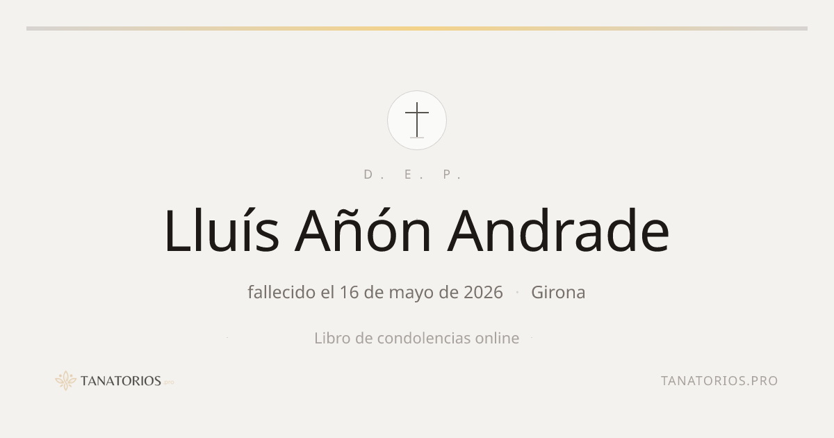 Memorial de Lluís Añón Andrade