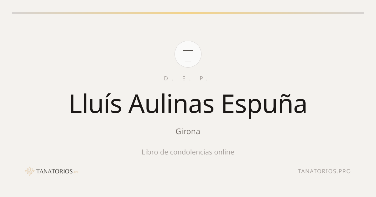 Memorial de Lluís Aulinas Espuña