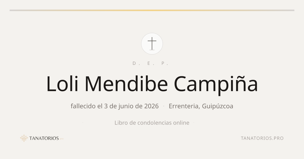 Memorial de Loli Mendibe Campiña