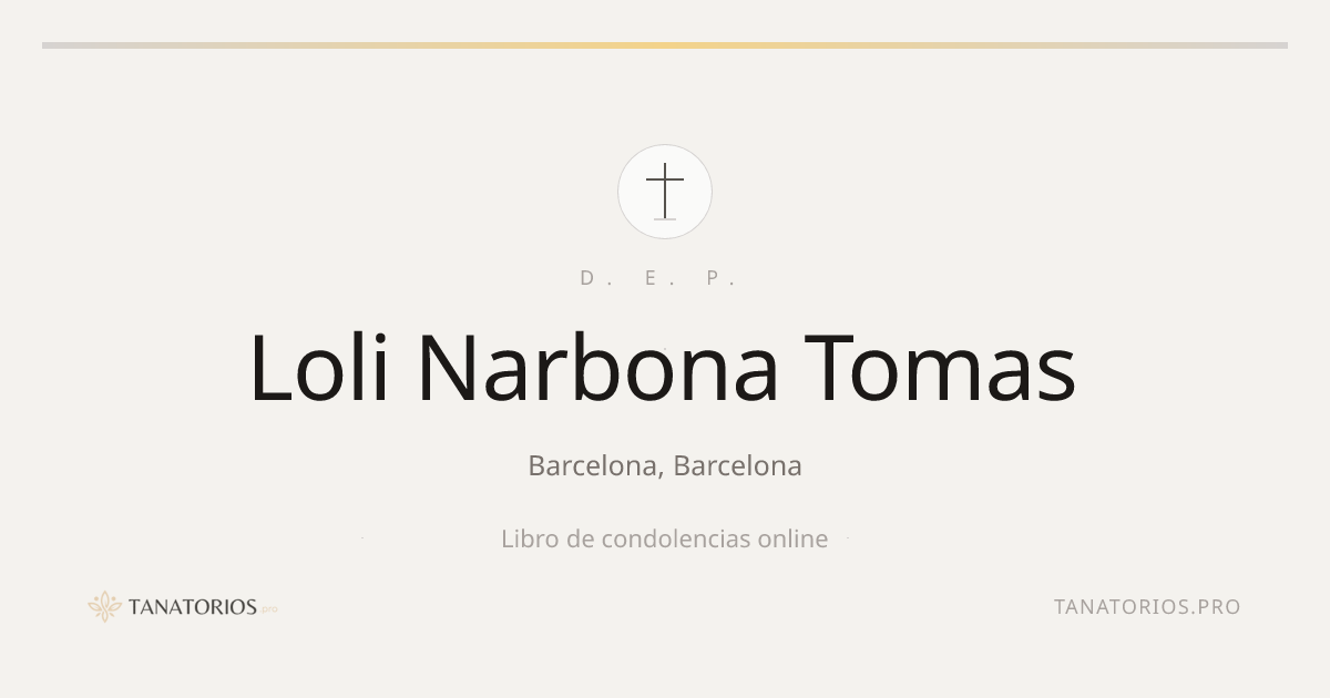 Memorial de Loli Narbona Tomas