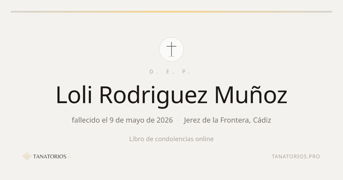 Memorial de Loli Rodriguez Muñoz