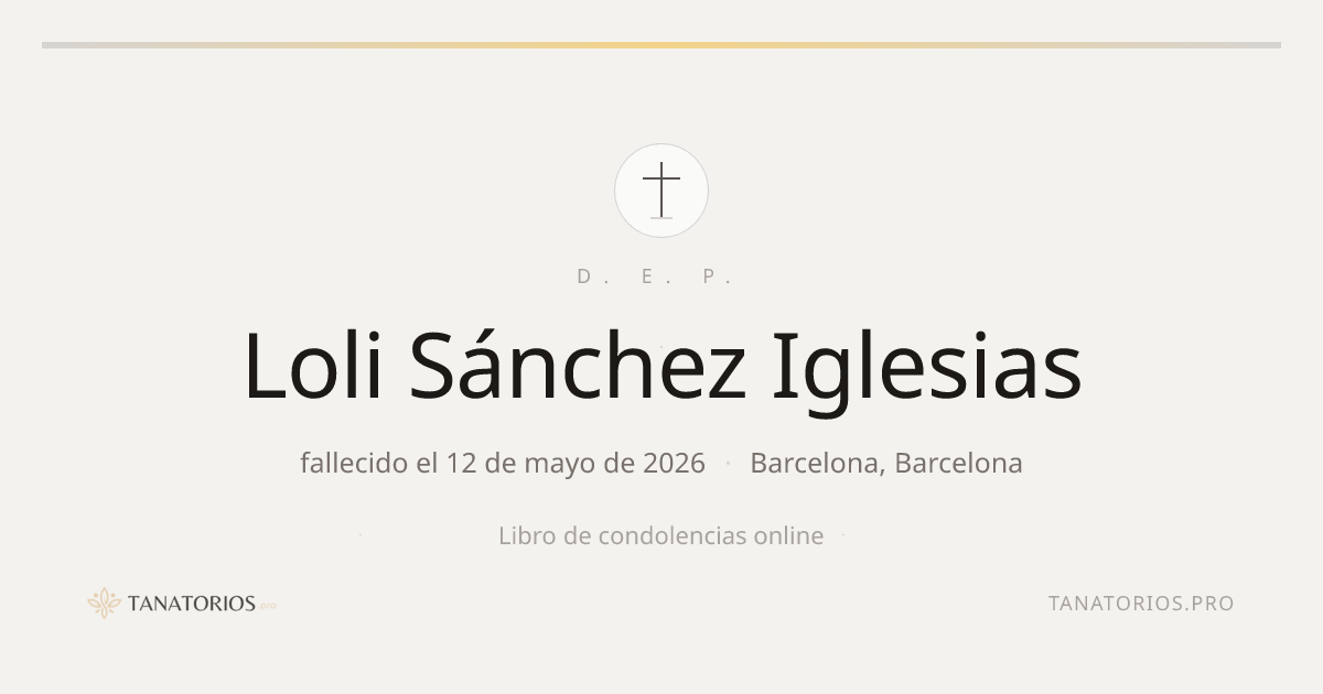 Memorial de Loli Sánchez Iglesias