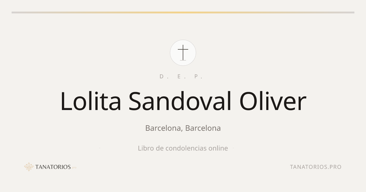 Memorial de Lolita Sandoval Oliver