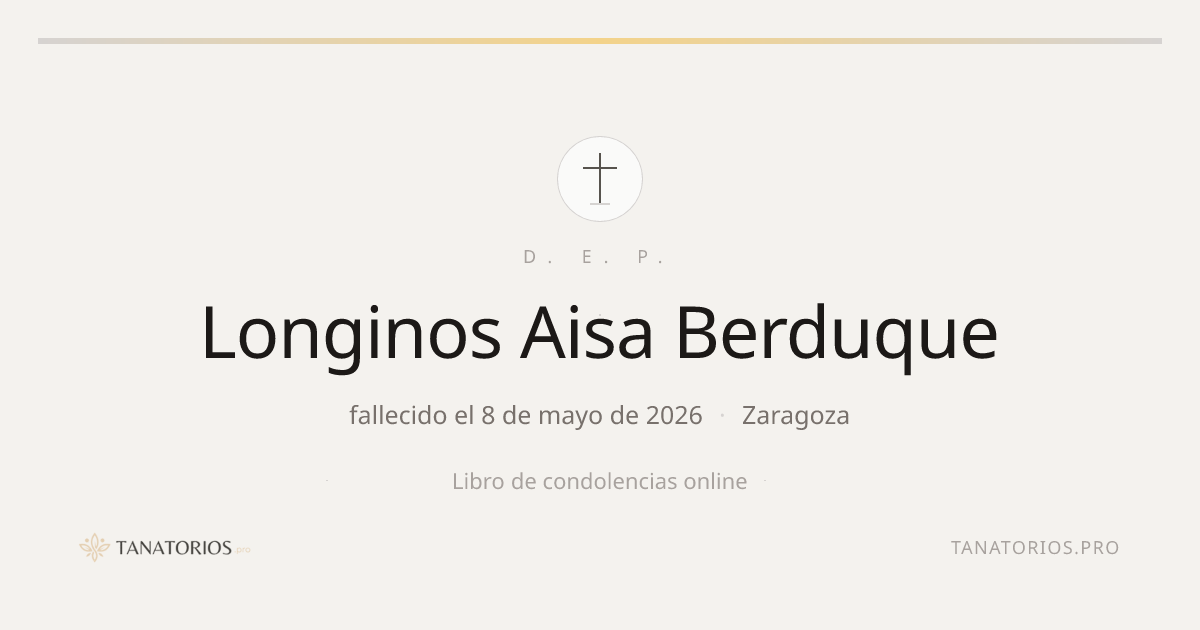 Memorial de Longinos Aisa  Berduque