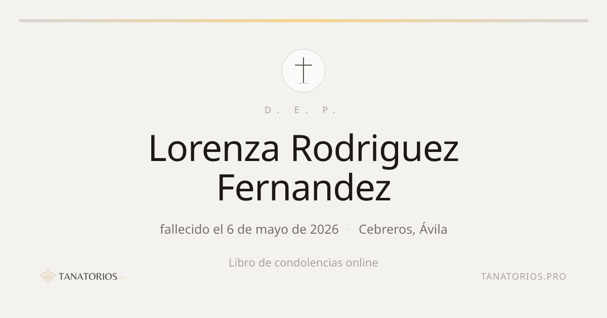 Memorial de Lorenza Rodriguez Fernandez