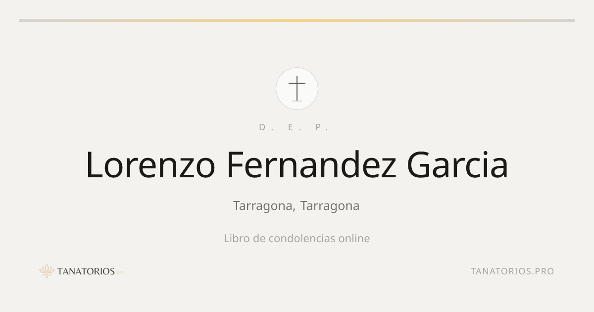 Memorial de Lorenzo Fernandez Garcia