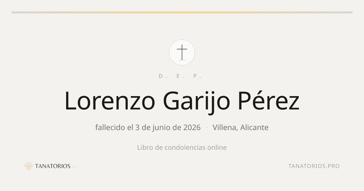 Memorial de Lorenzo Garijo Pérez