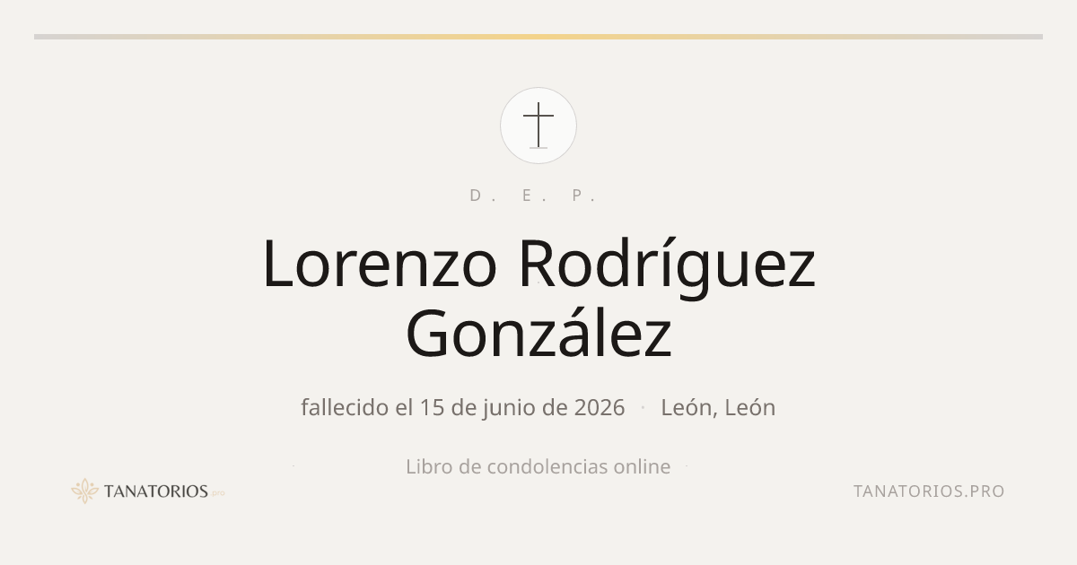 Memorial de Lorenzo Rodríguez González