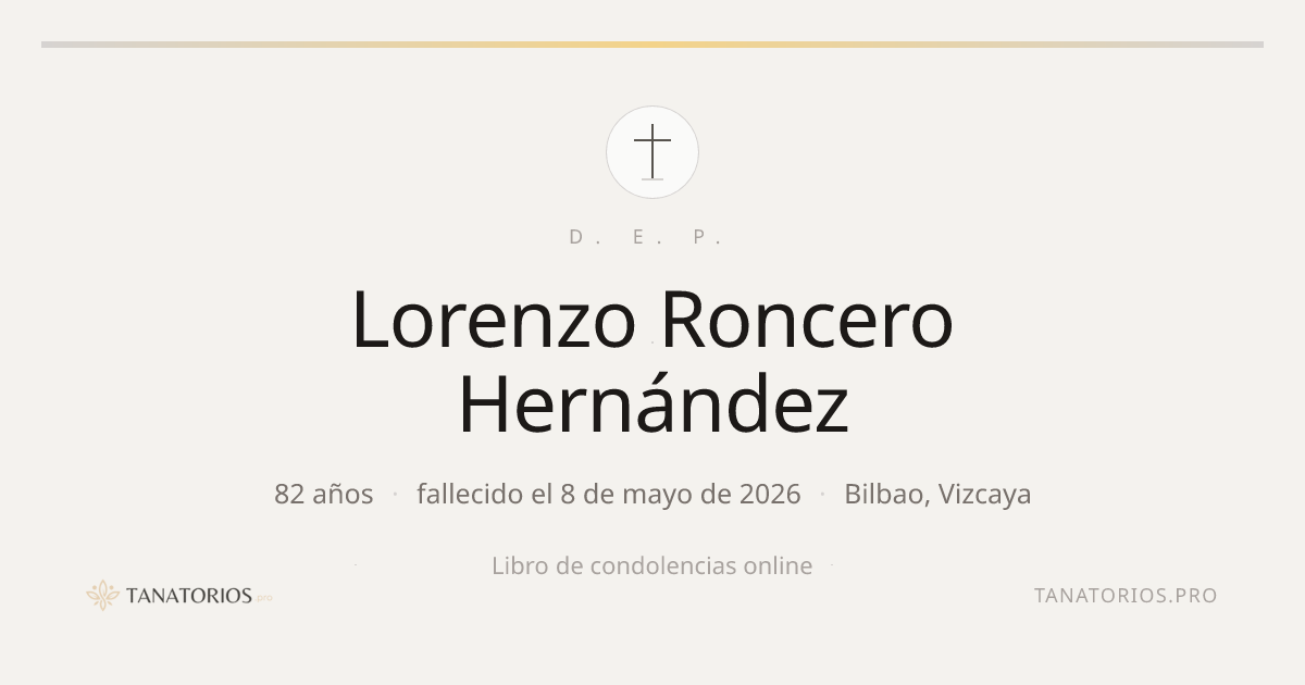 Memorial de Lorenzo Roncero Hernández