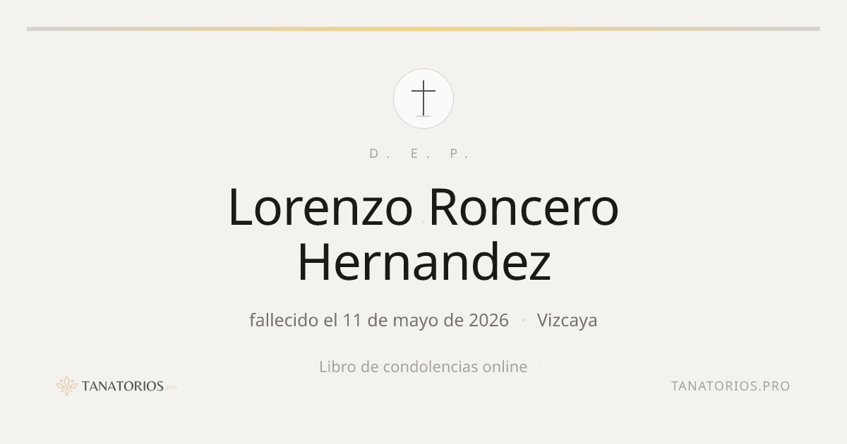 Memorial de Lorenzo Roncero Hernandez