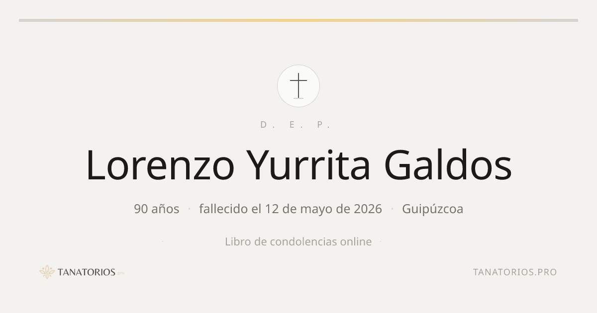 Memorial de Lorenzo Yurrita Galdos