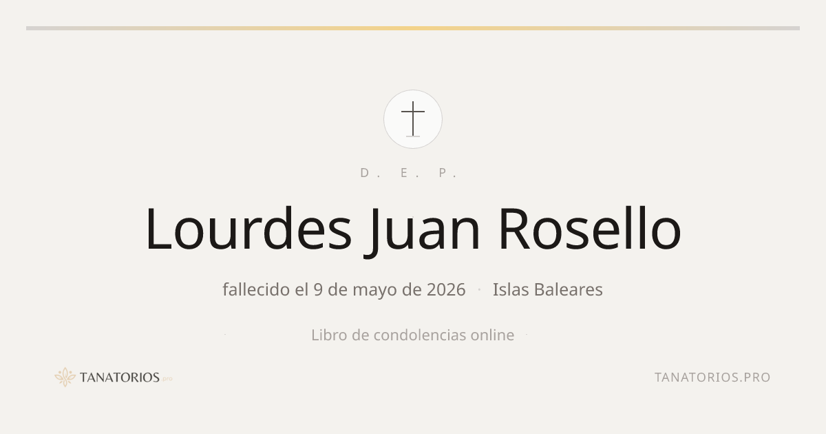 Memorial de Lourdes Juan Rosello
