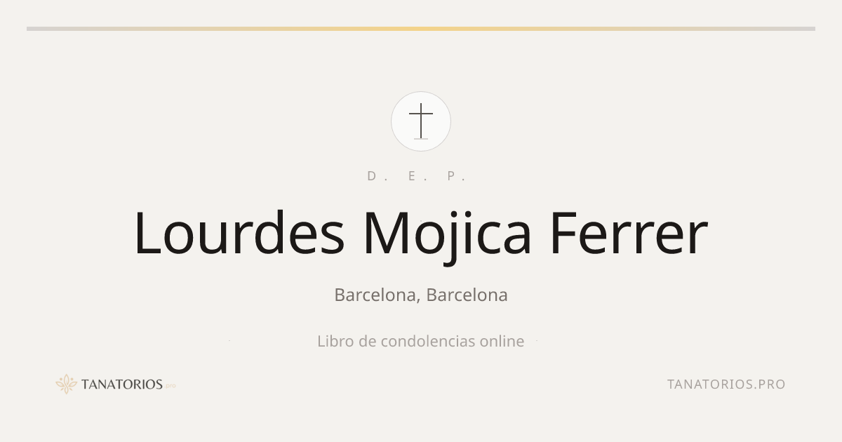 Memorial de Lourdes Mojica Ferrer