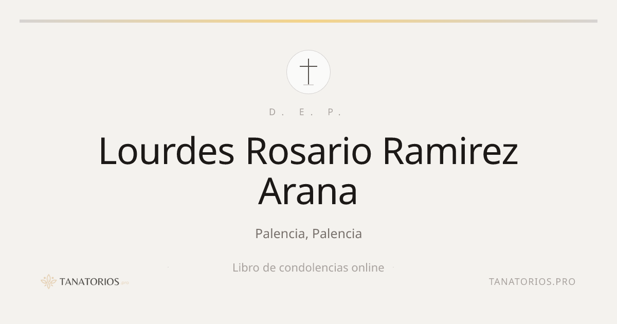 Memorial de Lourdes Rosario Ramirez Arana