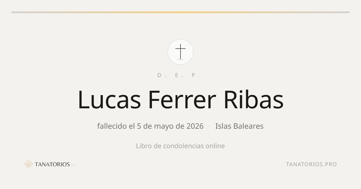 Memorial de Lucas Ferrer Ribas