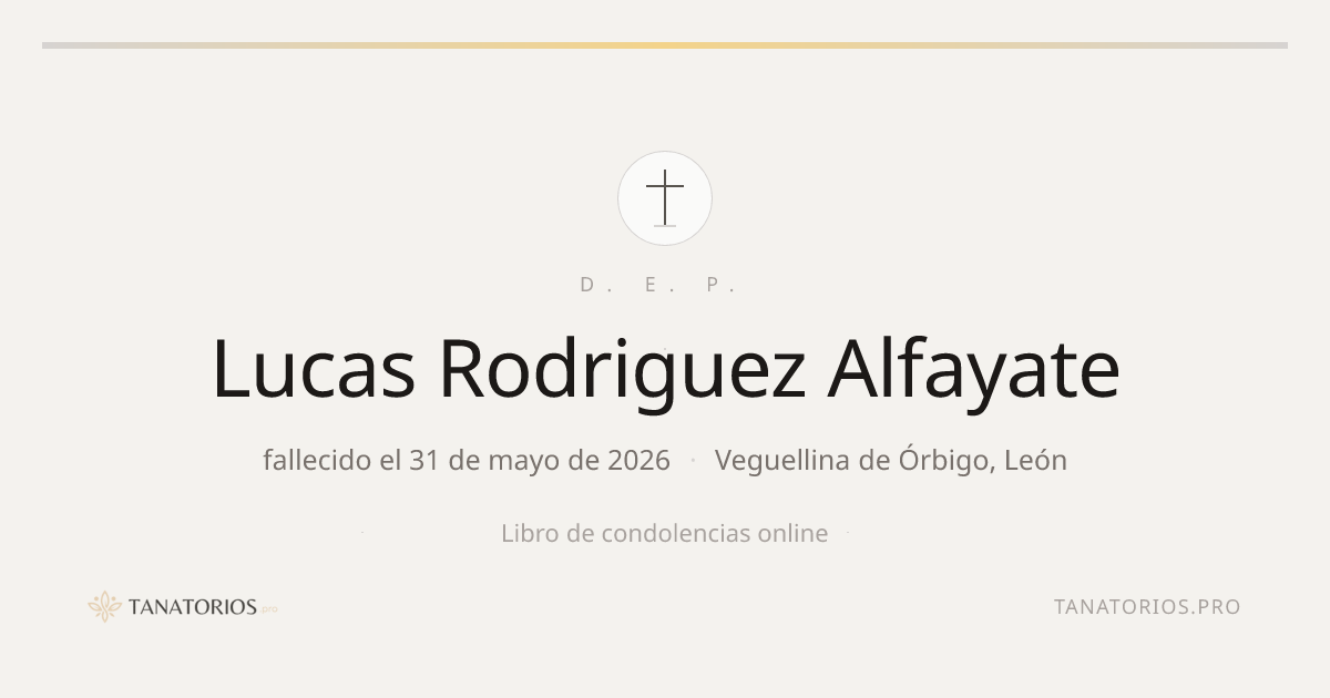 Memorial de Lucas Rodriguez Alfayate