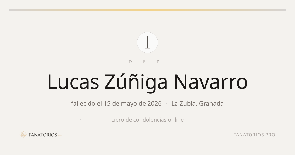 Memorial de Lucas Zúñiga Navarro