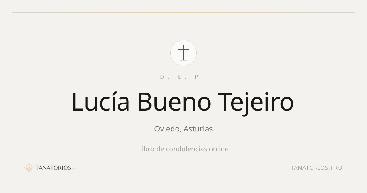 Memorial de Lucía Bueno Tejeiro