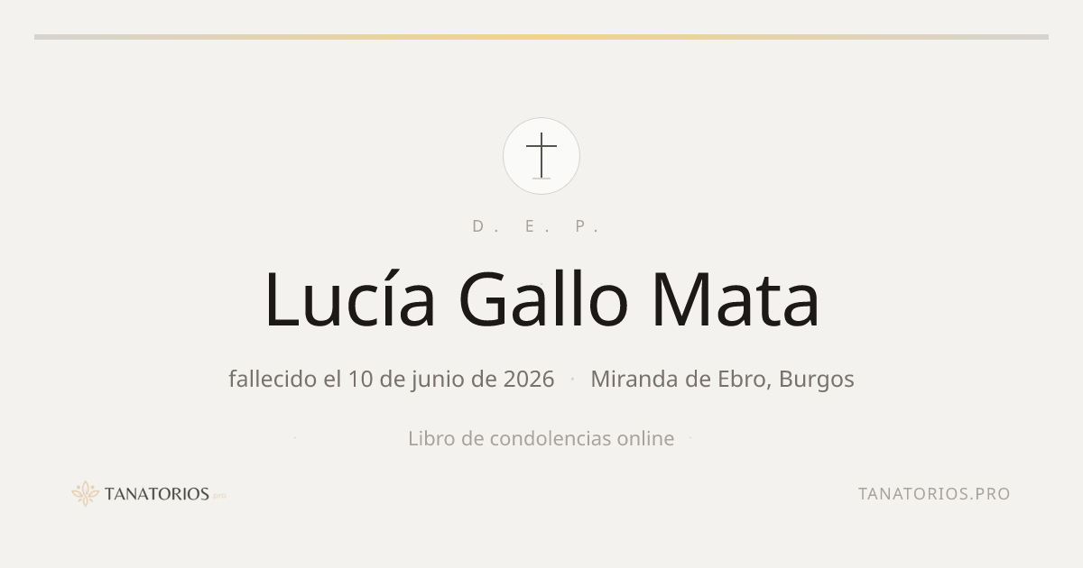 Memorial de Lucía Gallo Mata