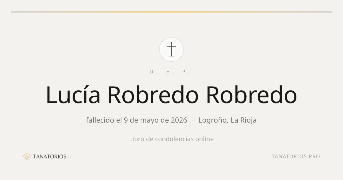 Memorial de Lucía Robredo Robredo