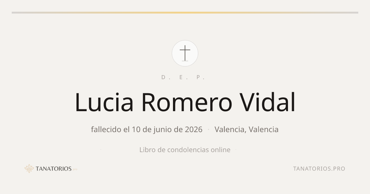 Memorial de Lucia Romero Vidal