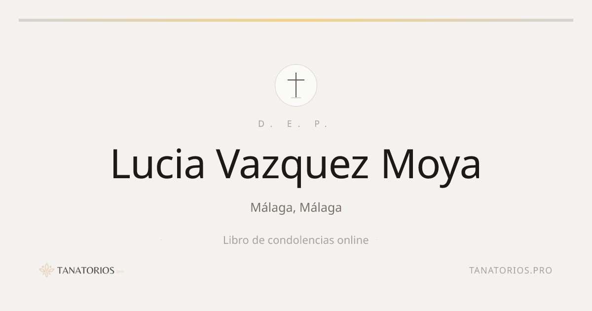 Memorial de Lucia Vazquez Moya