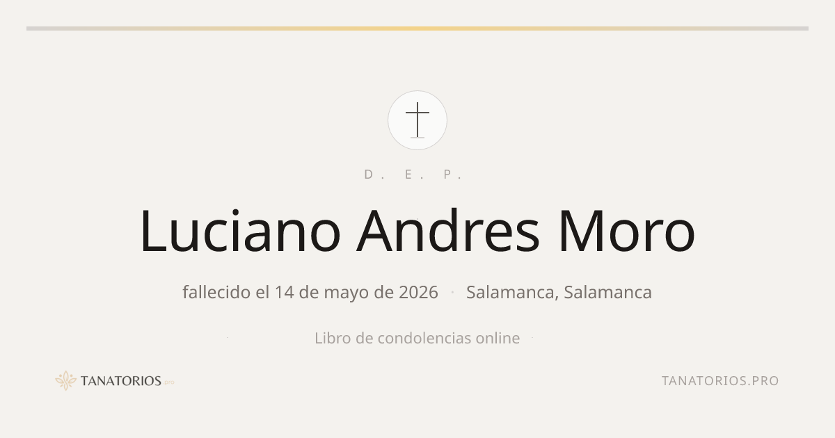 Memorial de Luciano Andres Moro