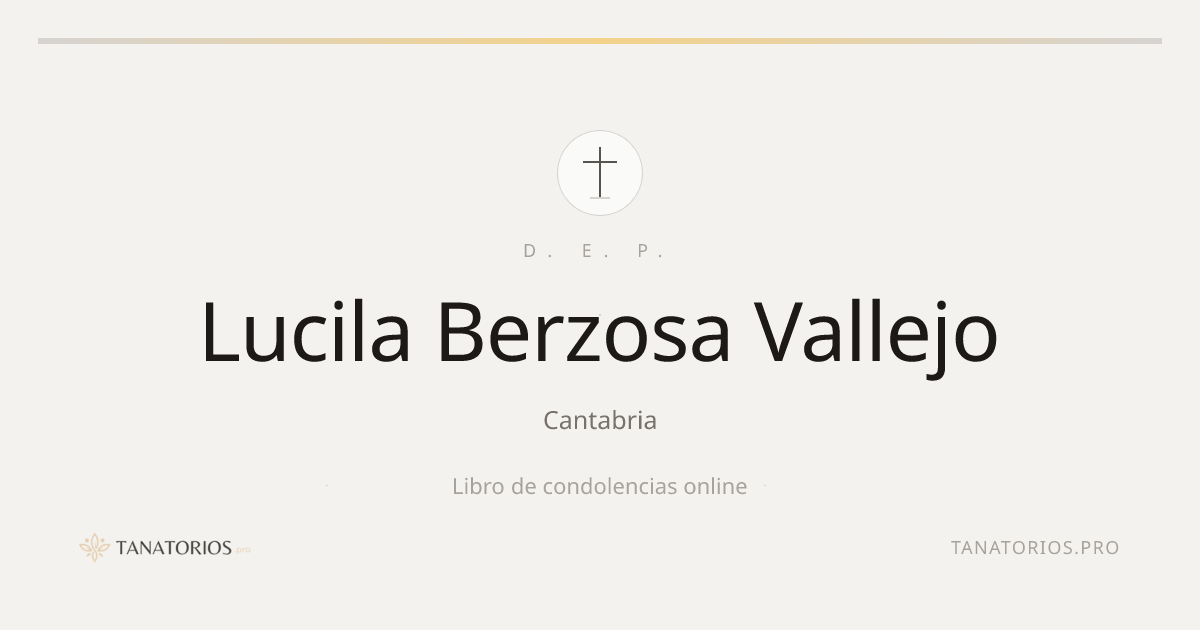 Memorial de Lucila Berzosa Vallejo