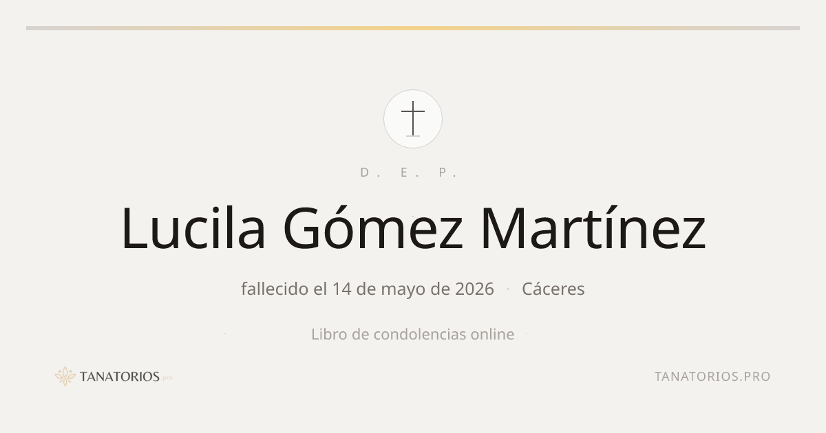 Memorial de Lucila Gómez Martínez