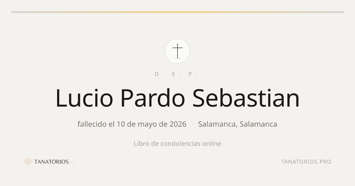 Memorial de Lucio Pardo Sebastian
