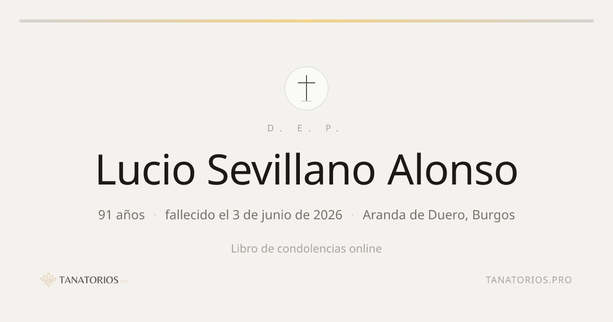 Memorial de Lucio Sevillano Alonso