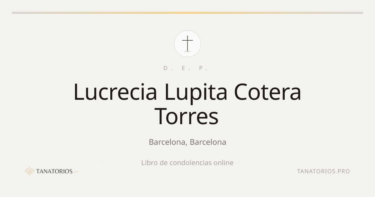 Memorial de Lucrecia Lupita Cotera Torres