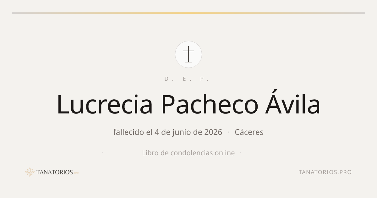 Memorial de Lucrecia Pacheco Ávila