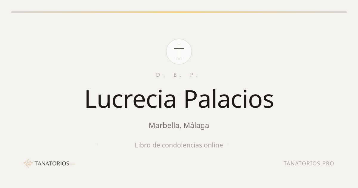 Memorial de Lucrecia Palacios