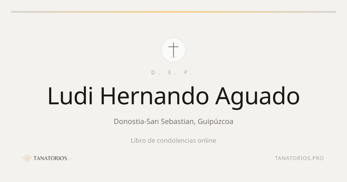 Memorial de Ludi Hernando Aguado
