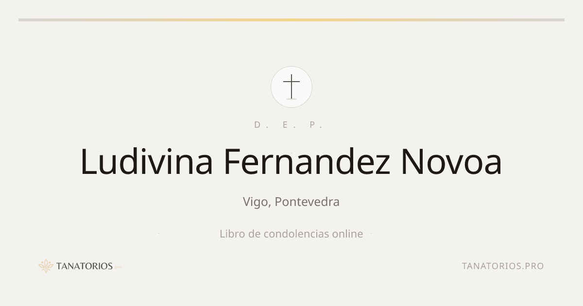 Memorial de Ludivina Fernandez Novoa
