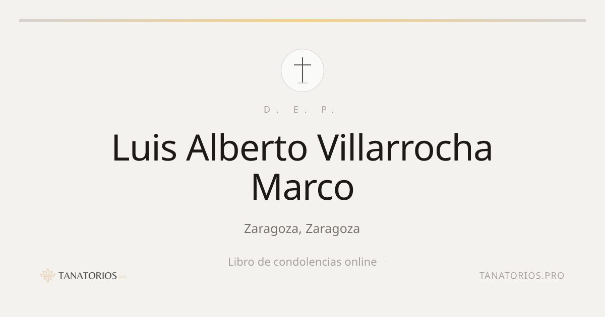 Memorial de Luis Alberto Villarrocha Marco