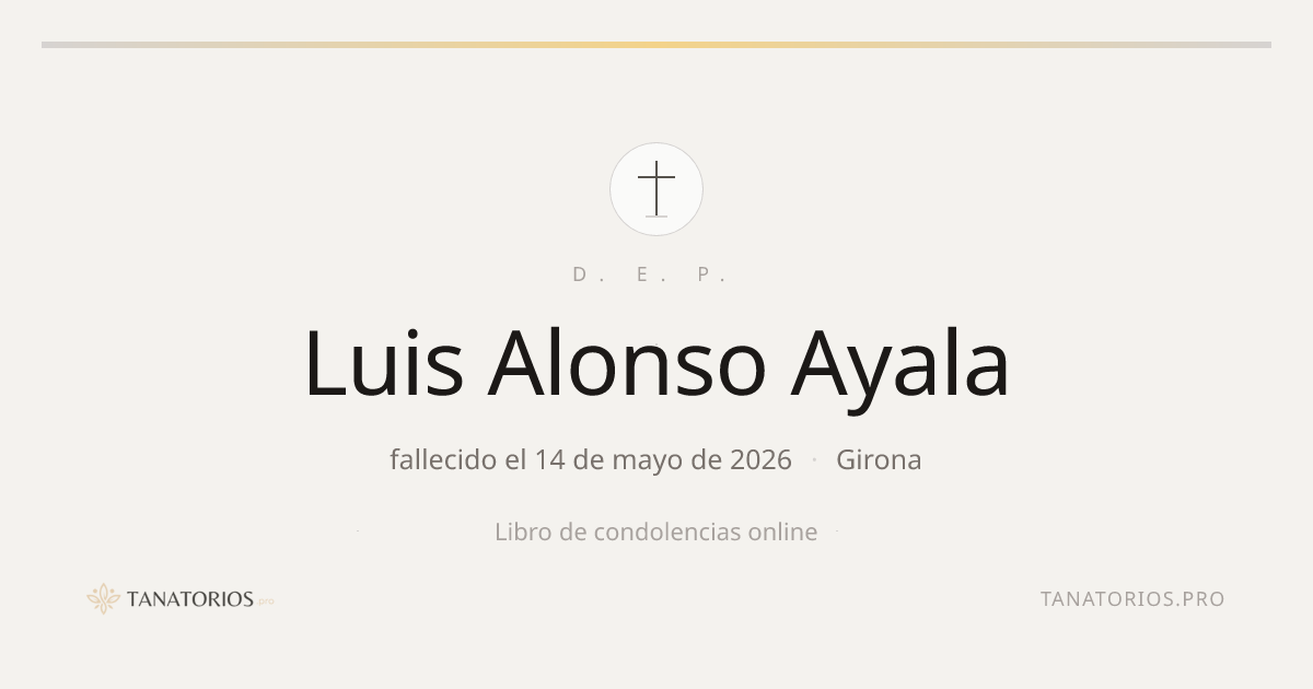 Memorial de Luis Alonso Ayala
