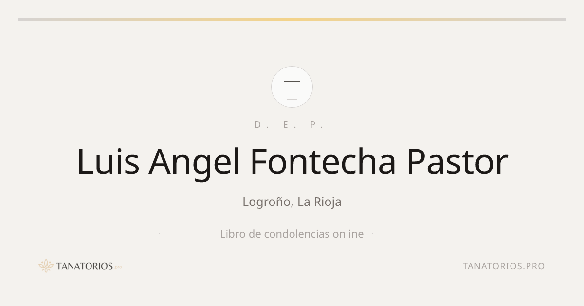Memorial de Luis Angel Fontecha Pastor