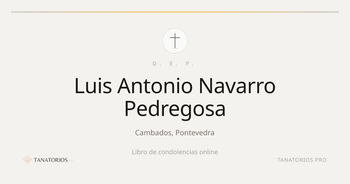 Memorial de Luis Antonio Navarro Pedregosa